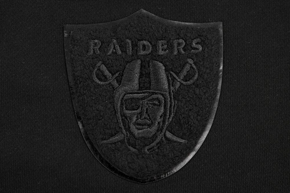 NFL LAS VEGAS RAIDERS TRIPLE BLACK Women HOODIE DRESS (TRIPLE BLACK) product image 7, provided for visual reference and