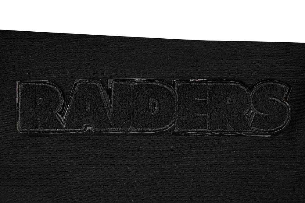 NFL LAS VEGAS RAIDERS TRIPLE BLACK Women HOODIE DRESS (TRIPLE BLACK) product image 8, provided for visual reference and