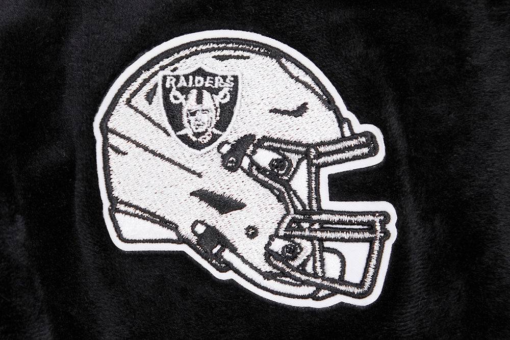NFL LAS VEGAS RAIDERS CLASSIC Women VELOUR FULL ZIP PULLOVER HOODIE (BLACK) product image 6, provided for visual reference
