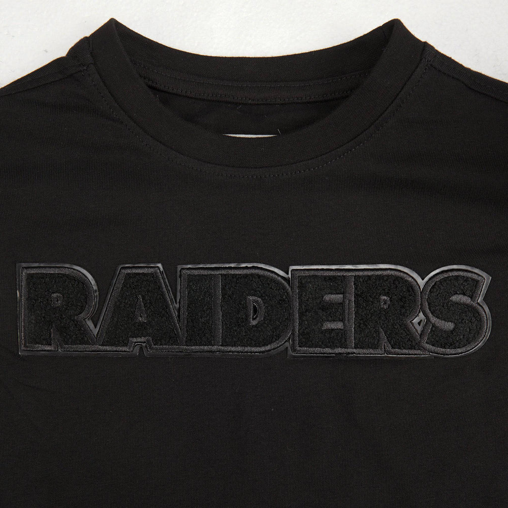 NFL LAS VEGAS RAIDERS TRIPLE BLACK LITTLE BOY'S SHORT SLEEVE T-Shirt (BLACK) product image 5, provided for visual reference