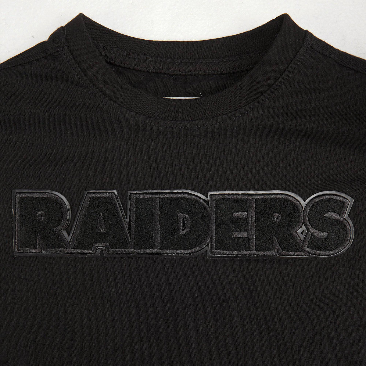 NFL LAS VEGAS RAIDERS TRIPLE BLACK LITTLE BOY'S SHORT SLEEVE T-Shirt (BLACK) product image 5, provided for visual reference