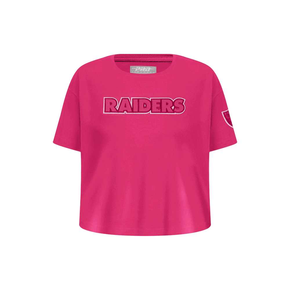 NFL LAS VEGAS RAIDERS TRIPLE PINK LITTLE GIRL'S SHORT SLEEVE BOXY T-Shirt (BEETROOT PURPLE) product image 1, provided for