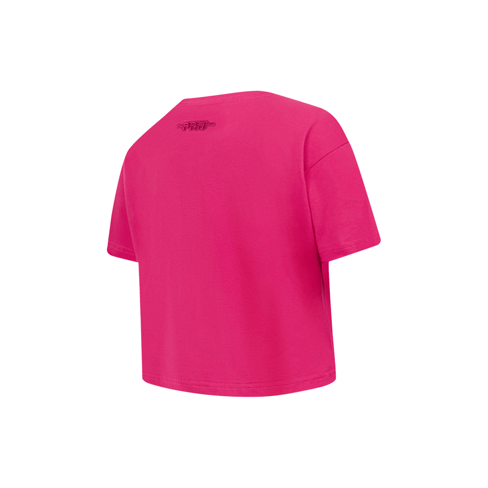 NFL LAS VEGAS RAIDERS TRIPLE PINK LITTLE GIRL'S SHORT SLEEVE BOXY T-Shirt (BEETROOT PURPLE) product image 4, provided for