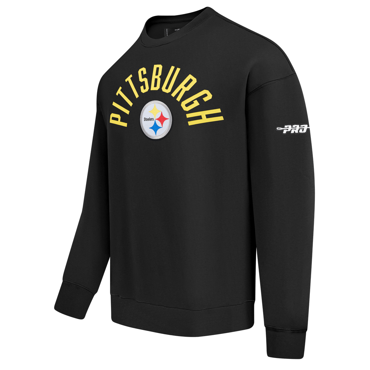 NFL PITTSBURGH STEELERS PLAYBACK Men CREWNECK SWEATSHIRT (BLACK) product image 3, provided for visual reference and product