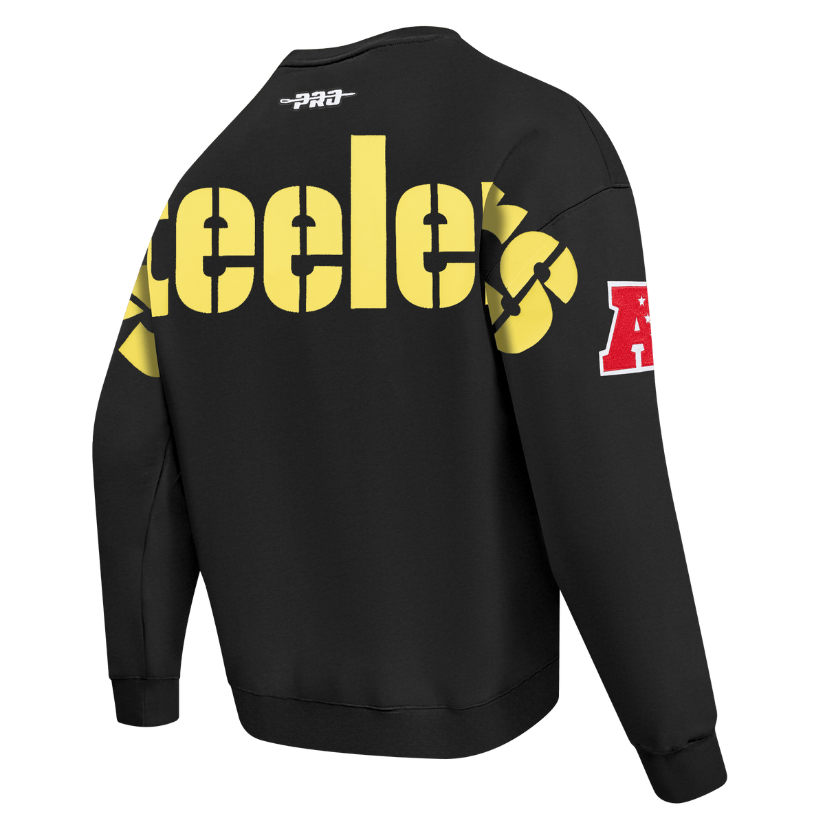 NFL PITTSBURGH STEELERS PLAYBACK Men CREWNECK SWEATSHIRT (BLACK) product image 4, provided for visual reference and product