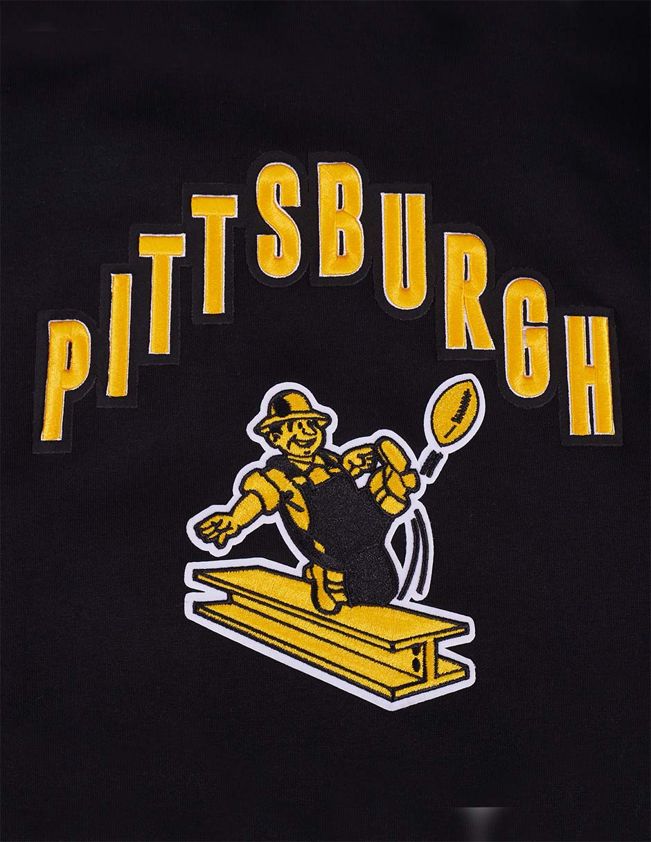 NFL PITTSBURGH STEELERS ON TOP Men TRACK JACKET (BLACK) product image 4, provided for visual reference and product detail