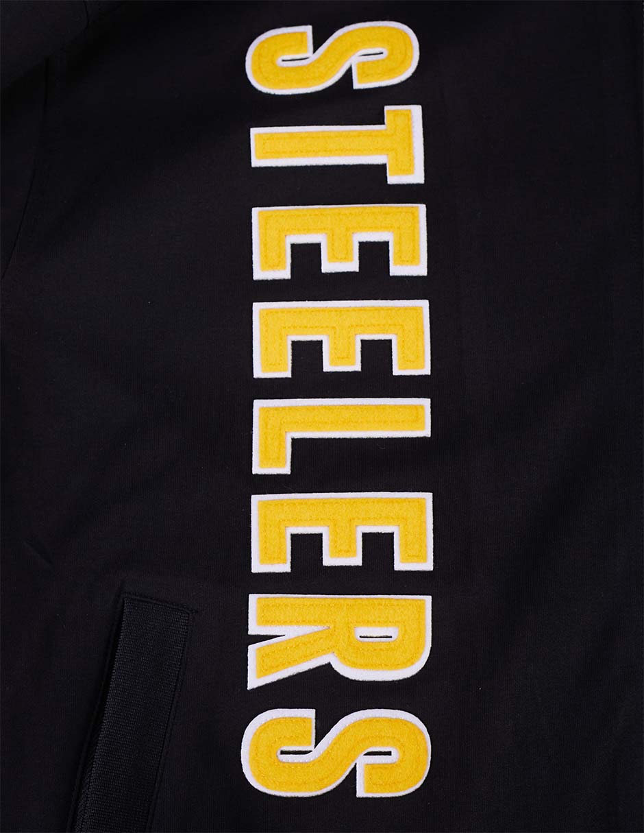 NFL PITTSBURGH STEELERS ON TOP Men TRACK JACKET (BLACK) product image 8, provided for visual reference and product detail