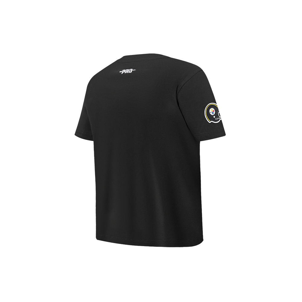 NFL PITTSBURGH STEELERS RETRO CLASSIC LITTLE BOY'S SHORT SLEEVE T-Shirt (BLACK) product image 4, provided for visual