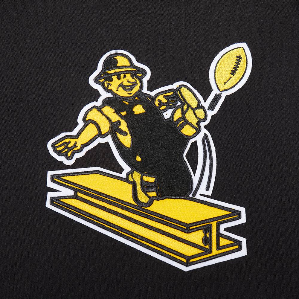 NFL PITTSBURGH STEELERS RETRO CLASSIC LITTLE BOY'S SHORT SLEEVE T-Shirt (BLACK) product image 5, provided for visual