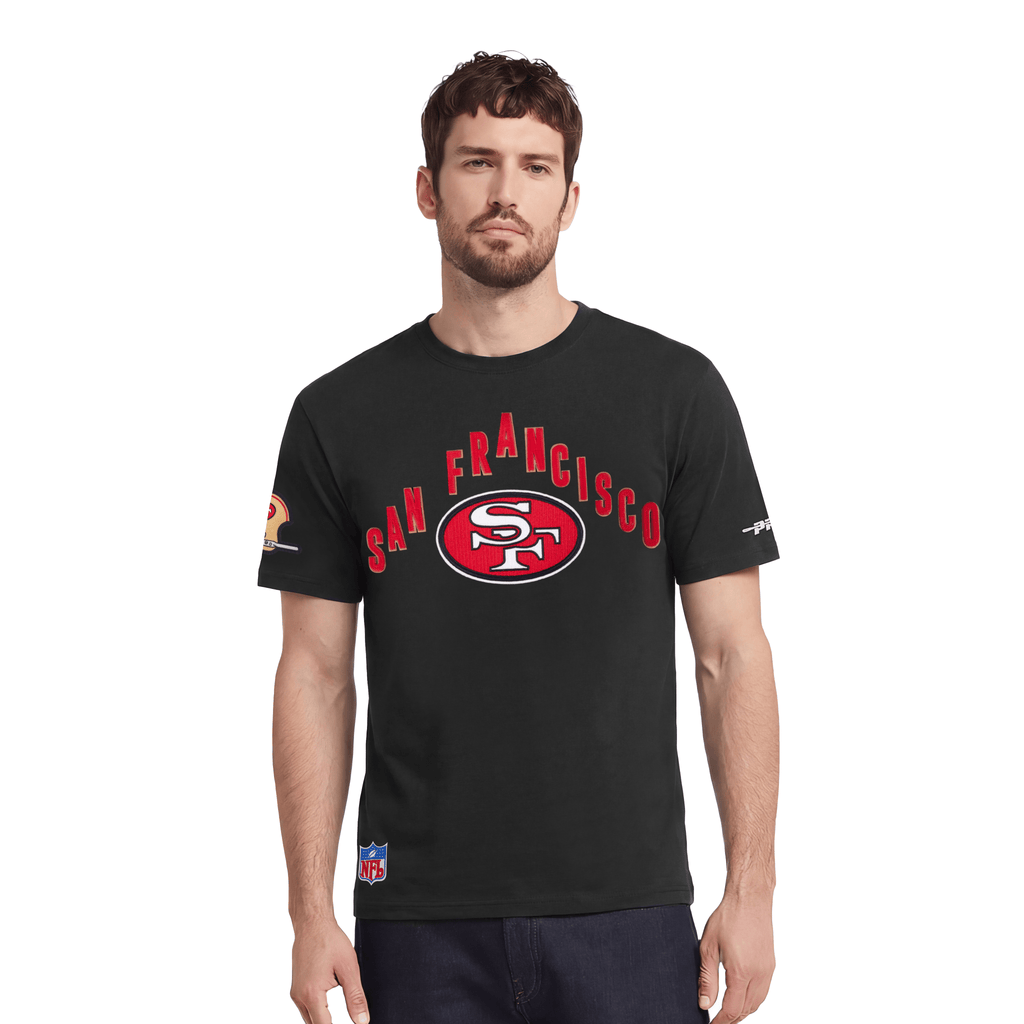 NFL SAN FRANCISCO 49ERS ON TOP Men S/S T-Shirt (BLACK) product image 1, provided for visual reference and product detail