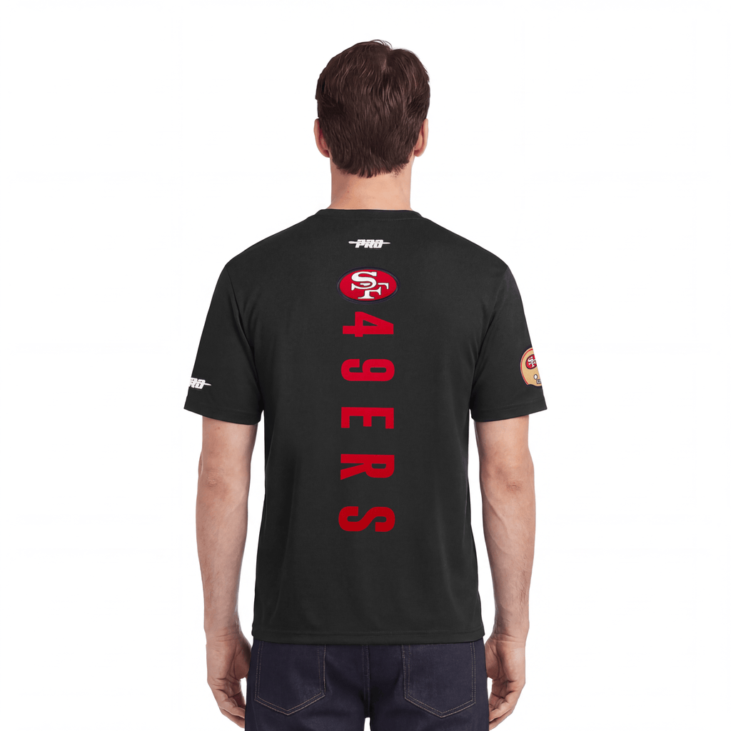 NFL SAN FRANCISCO 49ERS ON TOP Men S/S T-Shirt (BLACK) product image 2, provided for visual reference and product detail
