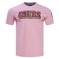 NFL SAN FRANCISCO 49ERS LOGO PRO TEAM Men T-Shirt (PINK) product image 1, provided for visual reference and product detail