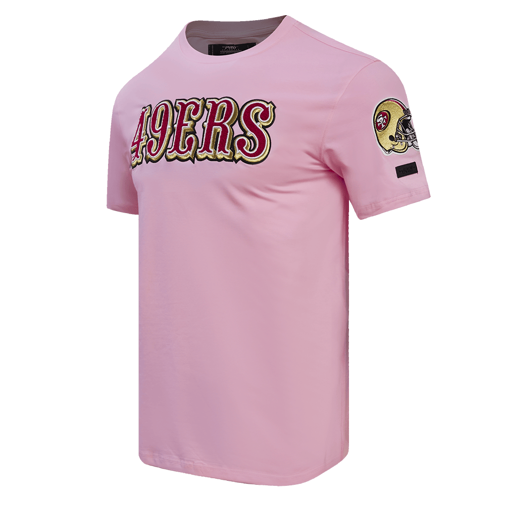 NFL SAN FRANCISCO 49ERS LOGO PRO TEAM Men T-Shirt (PINK) product image 2, provided for visual reference and product detail