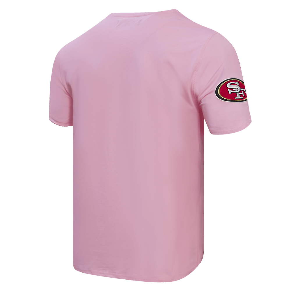 NFL SAN FRANCISCO 49ERS LOGO PRO TEAM Men T-Shirt (PINK) product image 3, provided for visual reference and product detail