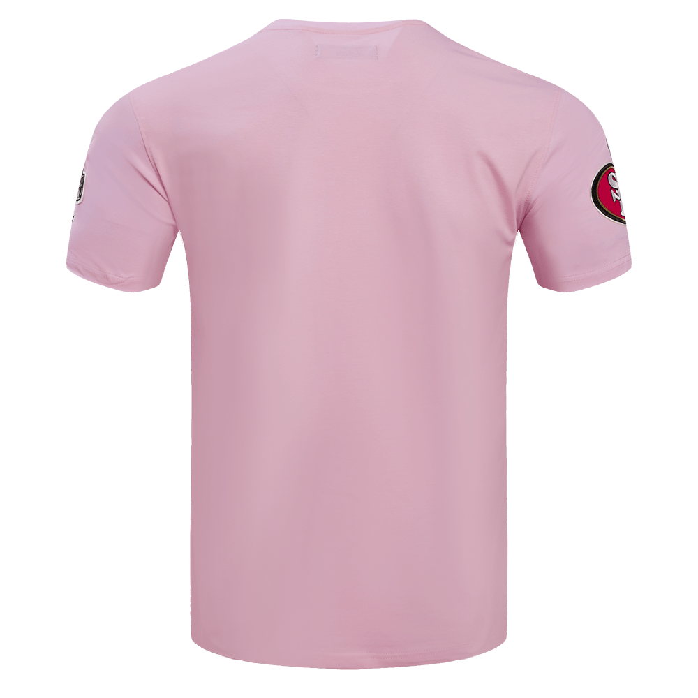 NFL SAN FRANCISCO 49ERS LOGO PRO TEAM Men T-Shirt (PINK) product image 4, provided for visual reference and product detail