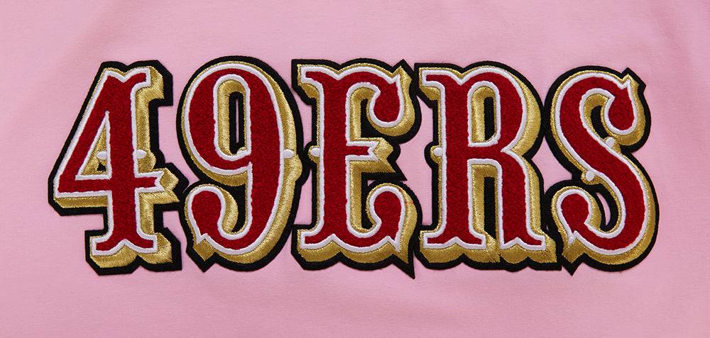 NFL SAN FRANCISCO 49ERS LOGO PRO TEAM Men T-Shirt (PINK) product image 5, provided for visual reference and product detail