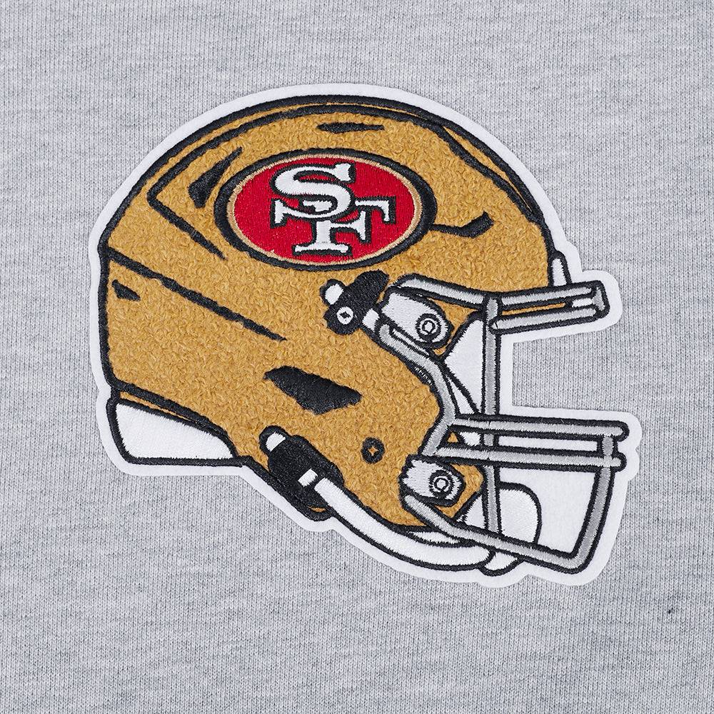 NFL SAN FRANCISCO 49ERS DAY ONE Men PULL OVER HOODIE (HEATHER GRAY/RED) product image 6, provided for visual reference and