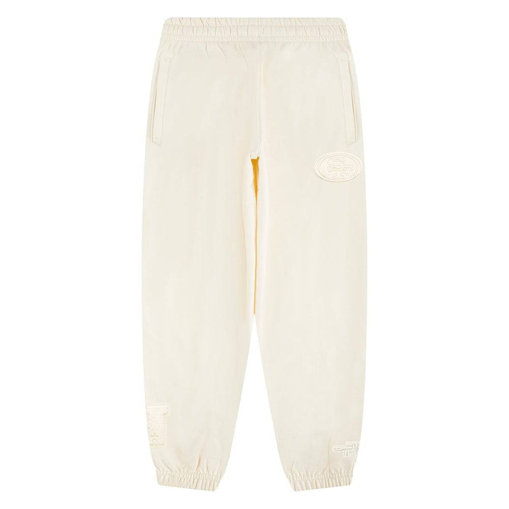 NFL San Francisco 49Ers Neutral Big Boy'S Flc Sweatpant (Eggshell) product image 1, provided for visual reference and