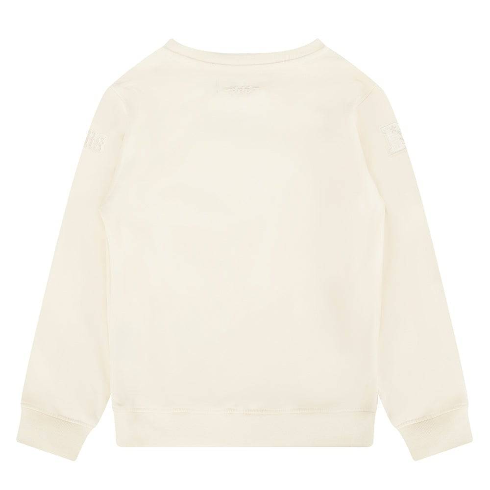 NFL San Francisco 49Ers Neutral Big Boy'S Fleece Crewneck (Eggshell) product image 2, provided for visual reference and
