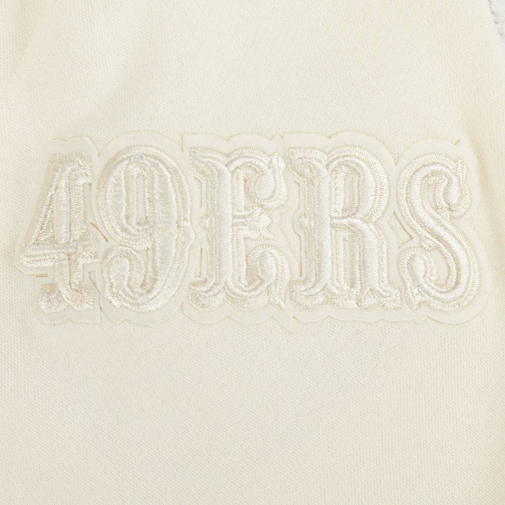 NFL San Francisco 49Ers Neutral Big Boy'S Fleece Crewneck (Eggshell) product image 4, provided for visual reference and