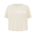NFL SAN FRANCISCO 49ERS NEUTRAL BIG GIRL'S SHORT SLEEVE BOXY T-Shirt (EGGSHELL) product image 1, provided for visual