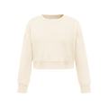 NFL San Francisco 49Ers Neutral Big Girl'S Fleece Crewneck (Eggshell) product image 1, provided for visual reference and