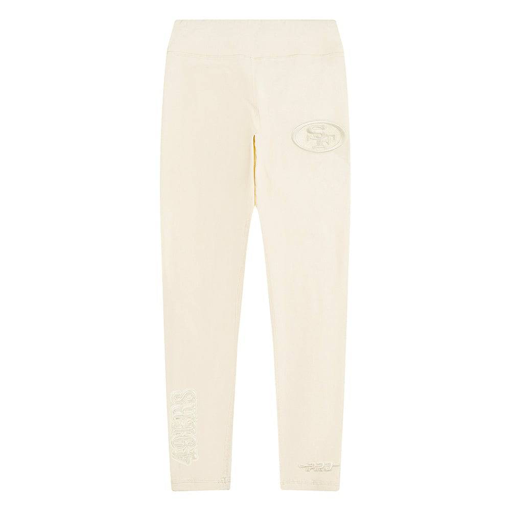 NFL San Francisco 49Ers Neutral Big Girl'S Legging (Eggshell) product image 1, provided for visual reference and product