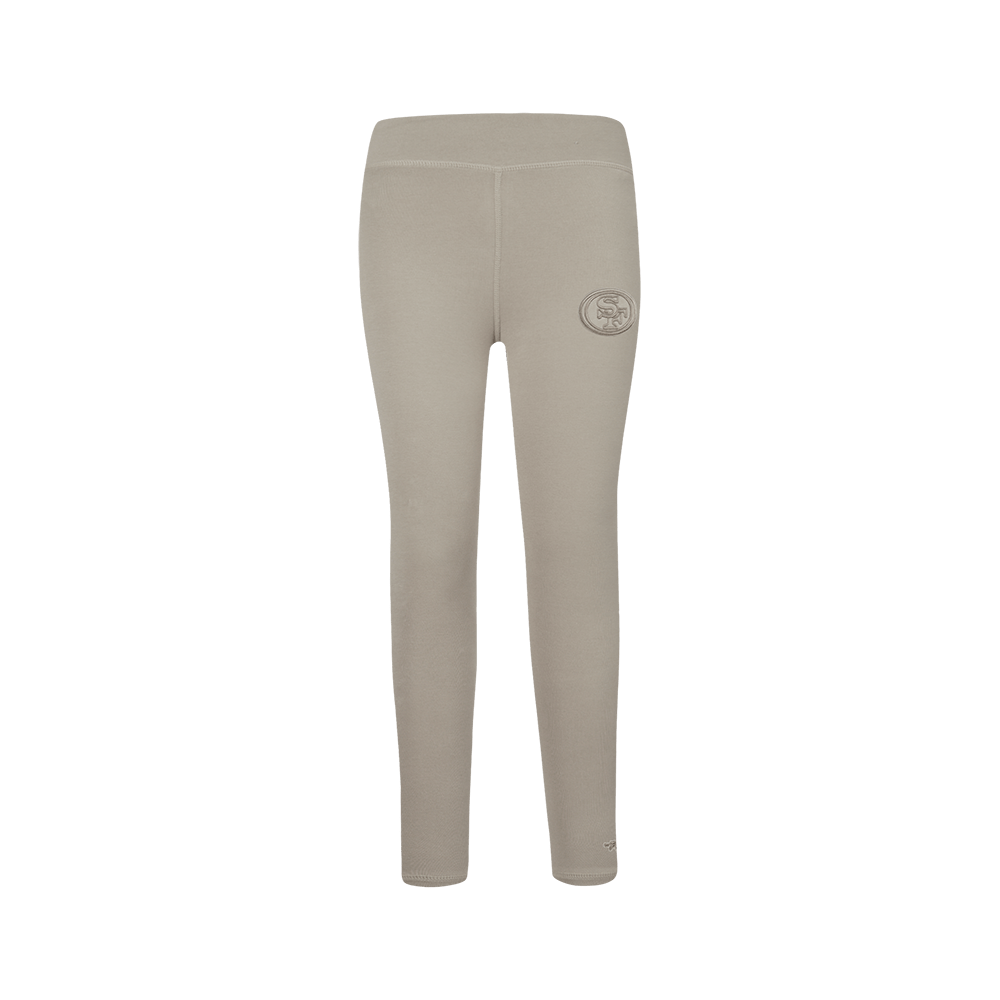 NFL San Francisco 49Ers Neutral Big Girl'S Legging (Taupe) product image 2, provided for visual reference and product detail