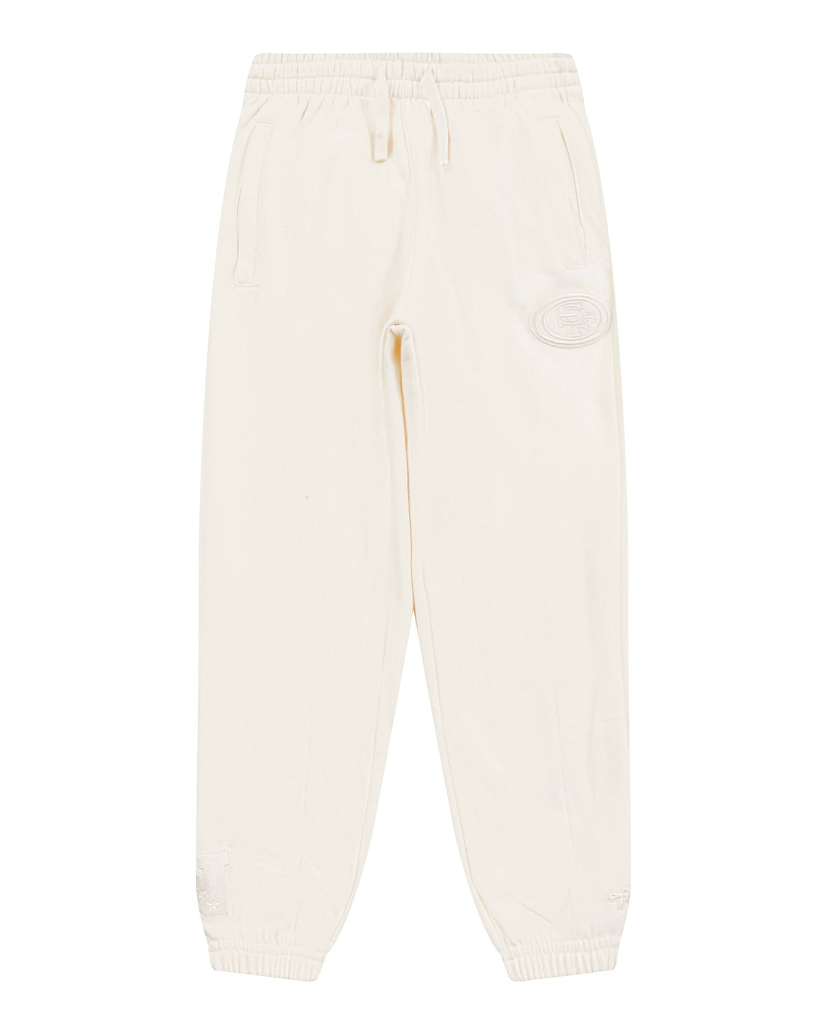 NFL San Francisco 49Ers Neutral Little Boy'S Flc Sweatpant (Eggshell) product image 2, provided for visual reference and