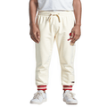 NFL San Francisco 49Ers Retro Classic Little Boy'S Rib Flc Sweatpant (Eggshell/ Red) product image 1, provided for visual