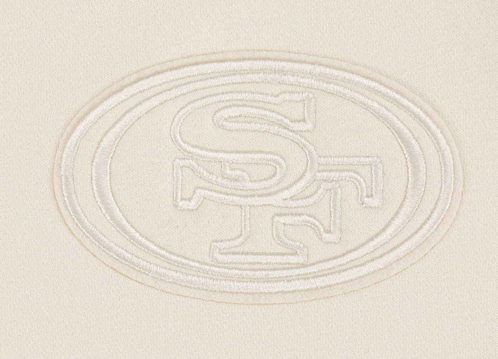 NFL San Francisco 49Ers Neutral Little Boy'S Fleece Crewneck (Eggshell) product image 3, provided for visual reference and