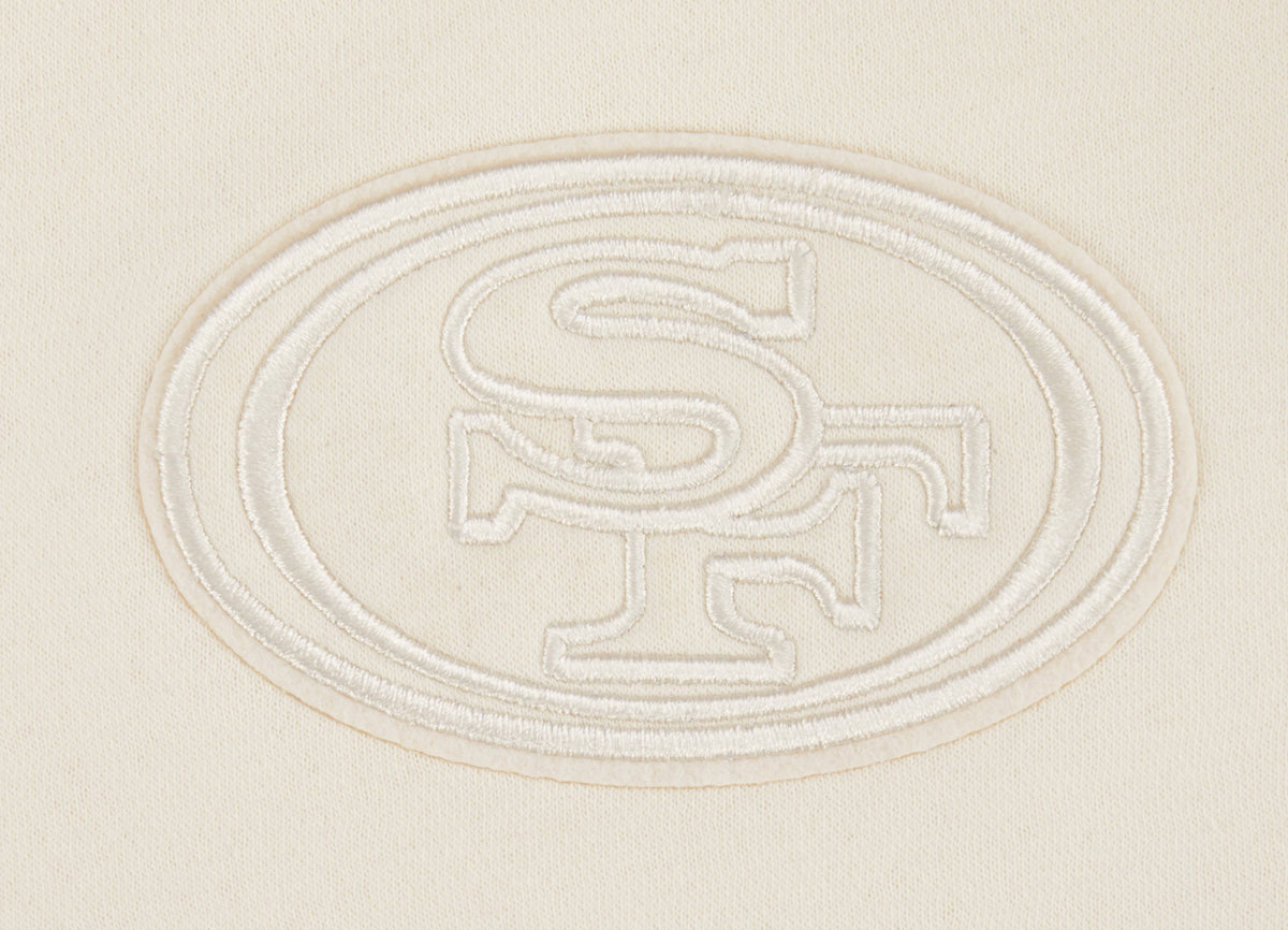 NFL San Francisco 49Ers Neutral Little Boy'S Fleece Crewneck (Eggshell) product image 3, provided for visual reference and