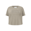 NFL SAN FRANCISCO 49ERS NEUTRAL LITTLE GIRL'S SHORT SLEEVE BOXY T-Shirt (TAUPE) product image 1, provided for visual
