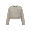 NFL San Francisco 49Ers Neutral Little Girl'S Fleece Crewneck (Taupe) product image 1, provided for visual reference and