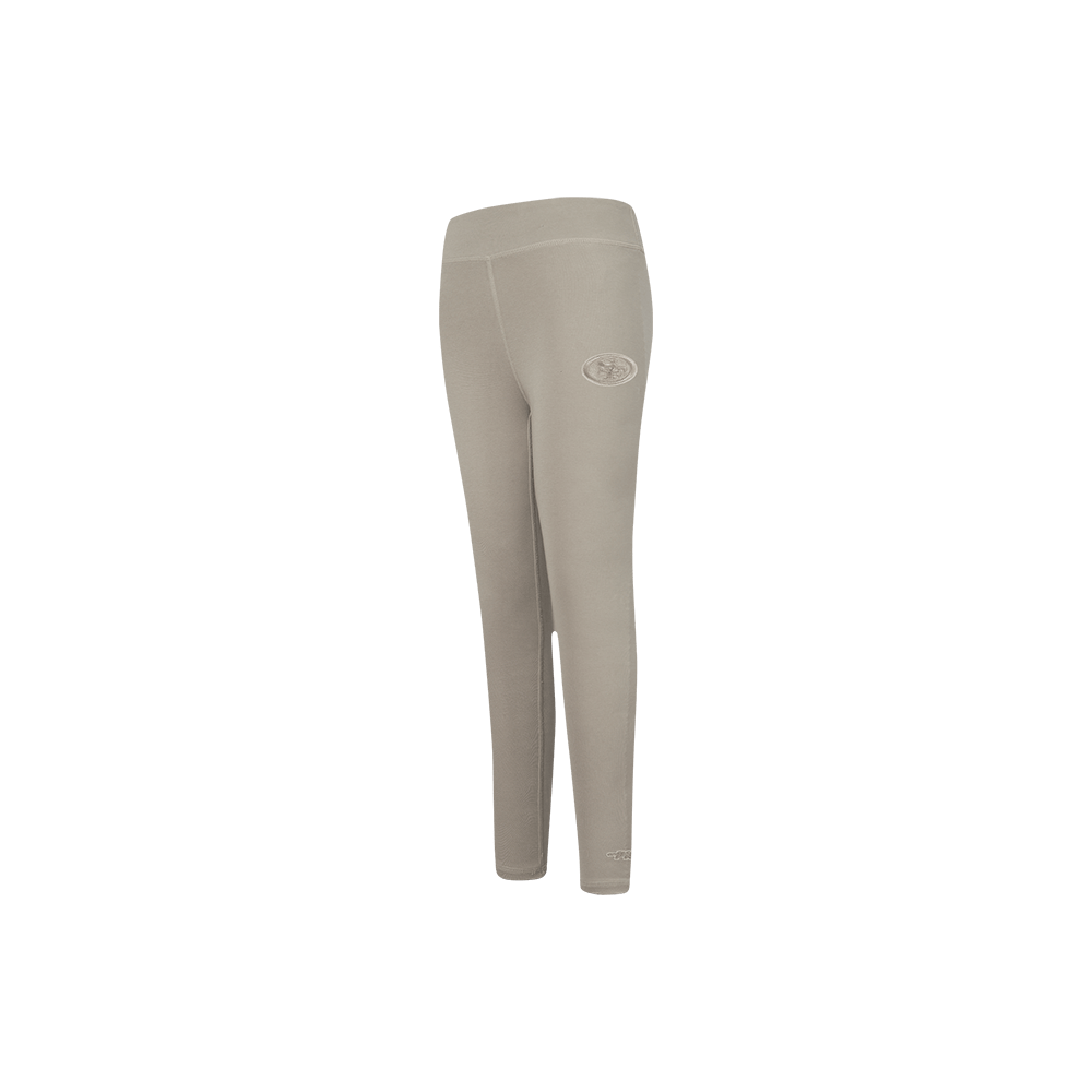 NFL San Francisco 49Ers Neutral Little Girl'S Legging (Taupe) product image 1, provided for visual reference and product