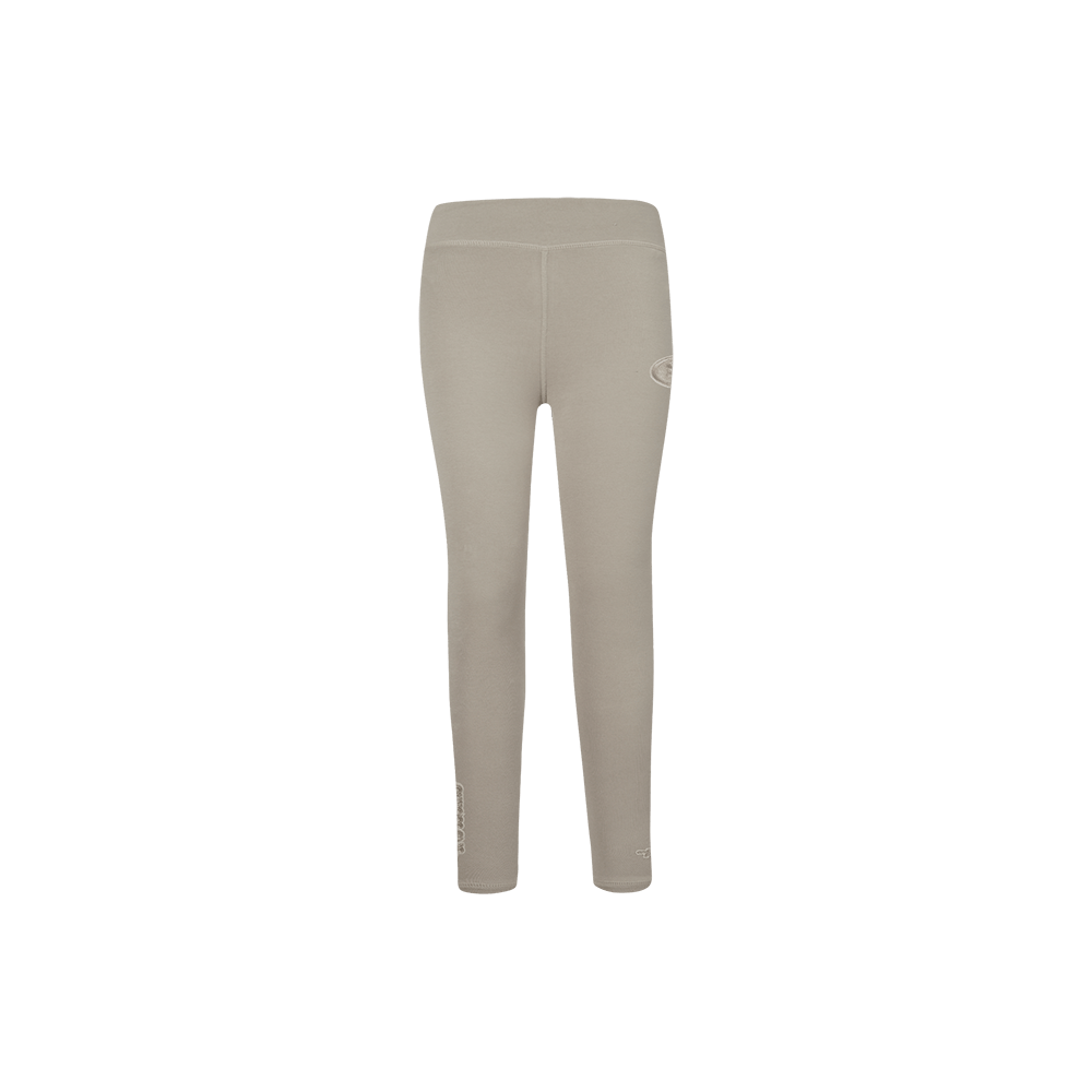 NFL San Francisco 49Ers Neutral Little Girl'S Legging (Taupe) product image 2, provided for visual reference and product