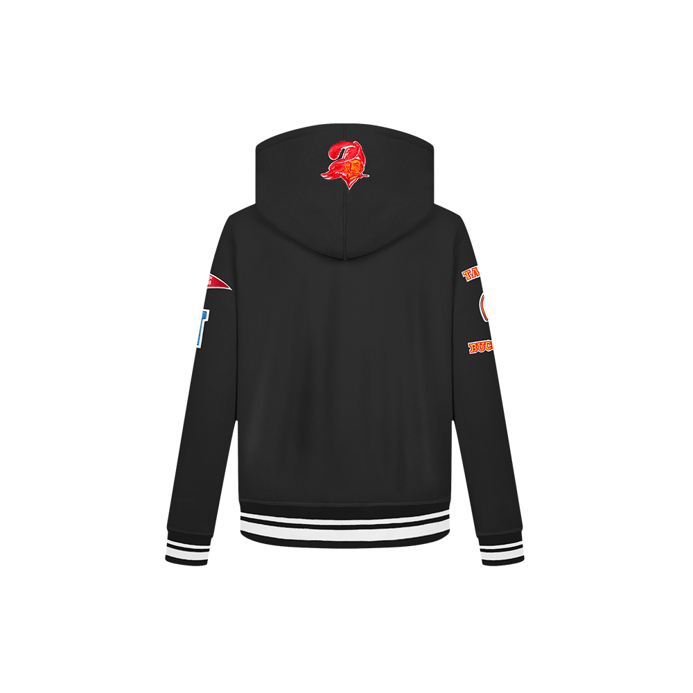NFL Tampa Bay Buccaneers Retro Classic Little Boy'S Rib Fleece Pullover Hoodie (Black) product image 3, provided for visual