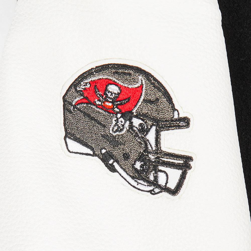 NFL Tampa Bay Buccaneers Classic Little Boy'S Wool Varsity Jacket (Black/White) product image 6, provided for visual