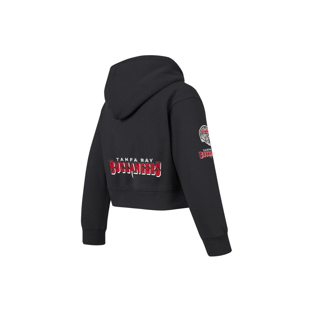 NFL Tampa Bay Buccaneers Classic Little Girl'S Fleece Full Zip Hoodie (Black) product image 4, provided for visual reference