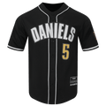 NFL WASHINGTON COMMANDERS JAYDEN DANIELS #5 CLASSIC Men MESH BUTTON (BLACK) product image 1, provided for visual reference