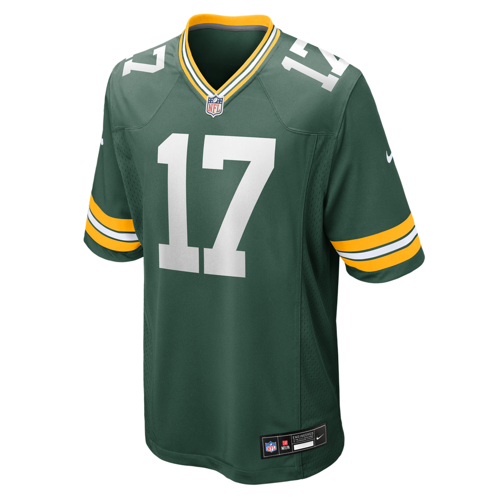 Green Bay Packers Brandon McManus Green Team Game Jersey product image 2, provided for visual reference and product detail