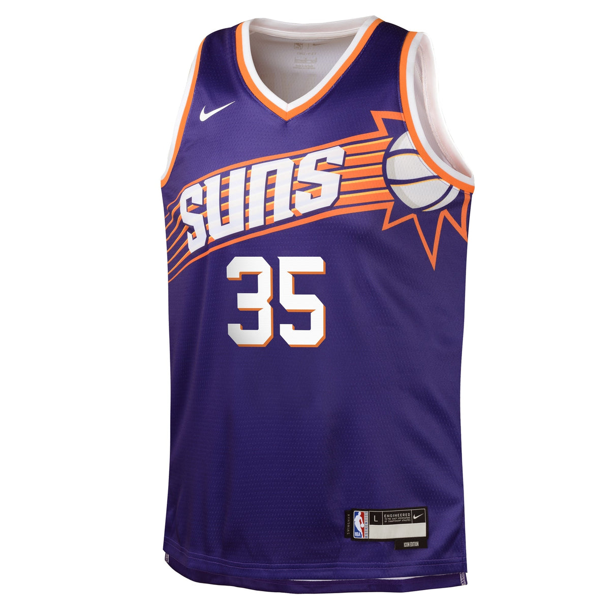 Kevin Durant Phoenix Suns Swingman Icon Jersey - Youth product image 3, provided for visual reference and product detail
