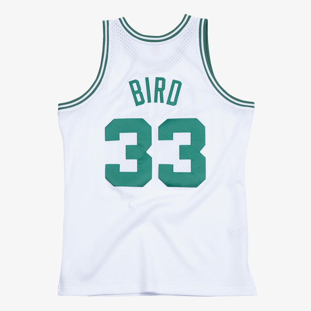 Larry Bird Boston Celtics 1985-86 Swingman Home Jersey product image 3, provided for visual reference and product detail