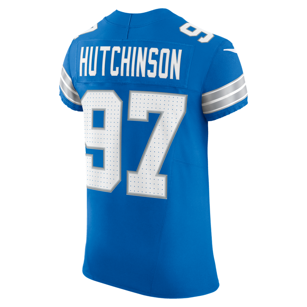 Detroit Lions Aidan Hutchinson Black Alternate Vapor F.U.S.E. Elite Jersey product image 27, provided for visual reference