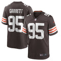 Cleveland Browns Myles Garrett Brown Player Game Jersey product image 1, provided for visual reference and product detail