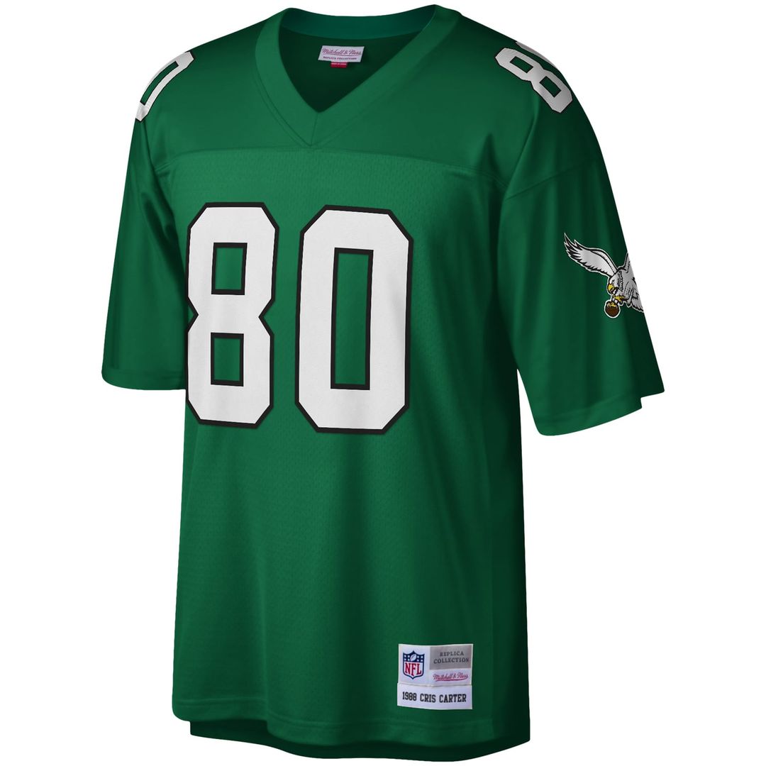 Philadelphia Eagles Cris Carter Kelly Green Legacy Replica Jersey product image 2, provided for visual reference and product
