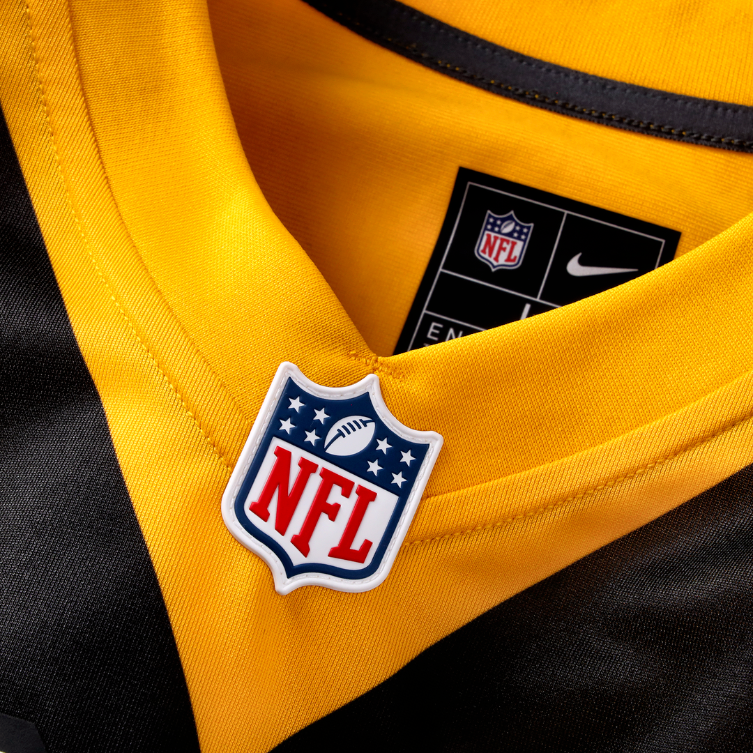 Pittsburgh Steelers Pat Freiermuth Gold Alternate 1933 Throwback Game Jersey product image 8, provided for visual reference