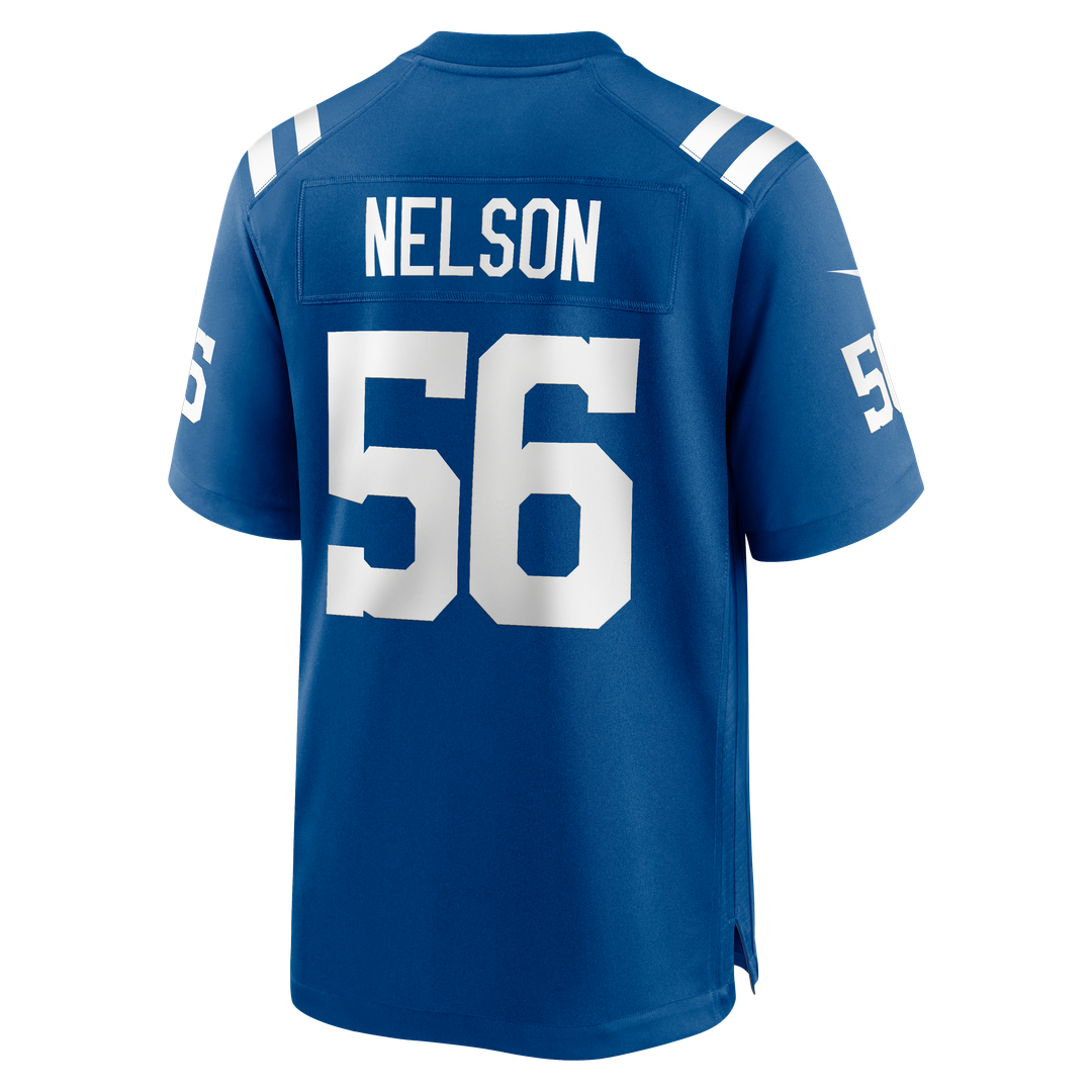 Indianapolis Colts Quenton Nelson Royal Game Player Jersey product image 3, provided for visual reference and product detail