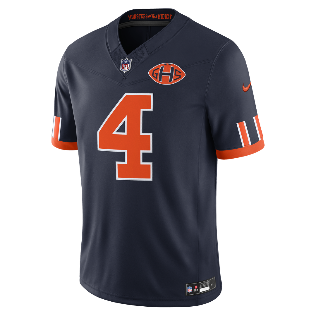 Chicago Bears D'Andre Swift Navy 2026 Rivalries Collection Stitched Limited Jersey product image 2, provided for visual