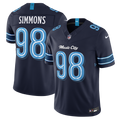 Tennessee Titans Jeffery Simmons Navy 2026 Rivalries Collection Stitched Limited Jersey product image 1, provided for visual
